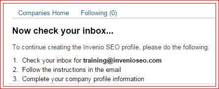 linkedin company page email verification