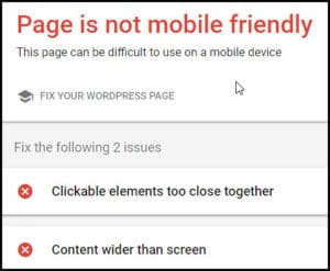 google mobile friendly testing